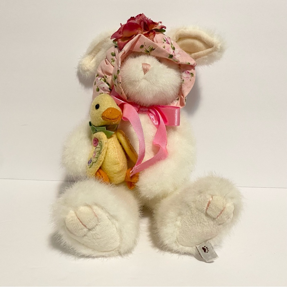 Boyds Bunny Hattie Springfield & Lil’ Quack Rabbit Plush Easter Stuffed Animal